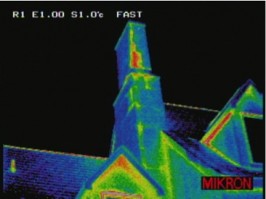 IR Image taken by Jersey Infrared Consultants during an IR Building Envelope Survey