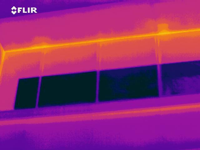 thermal anomalies loaced during IR Building Survey from te exterior